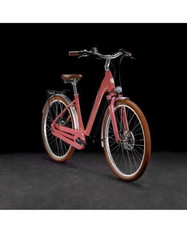 Vélo électrique urbain Femme ELLA CRUISE HYBRID 500 Rose