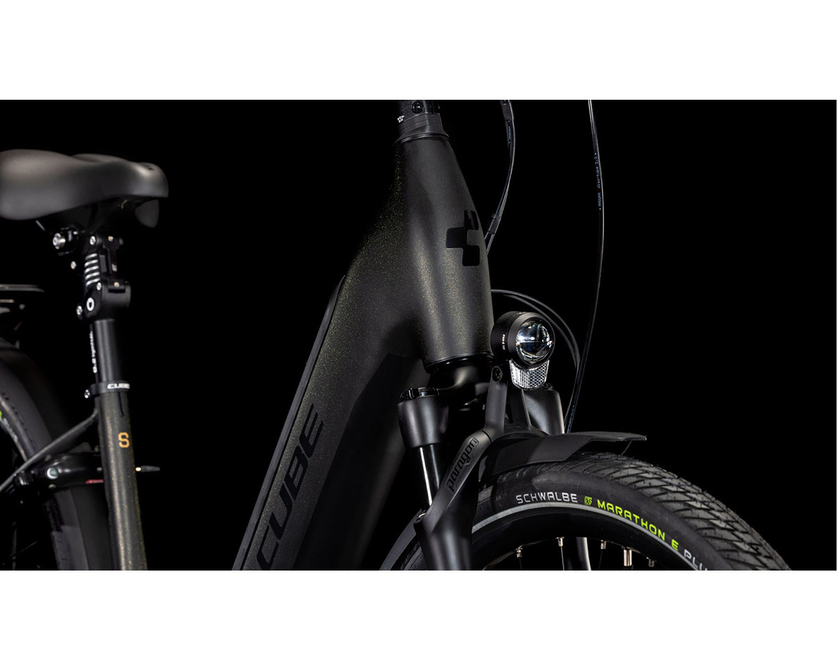 Vélo électrique urbain Unisexe SUPREME HYBRID DELUXE SLT 625 Noir