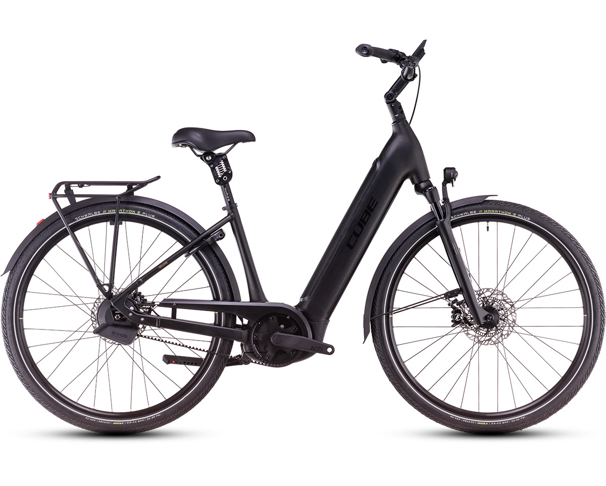 Vélo électrique urbain Unisexe SUPREME HYBRID DELUXE SLT 625 Noir